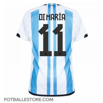 Argentina Angel Di Maria #11 Hjemmedrakt VM 2022 Kortermet